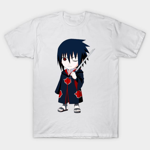 Sasuke Uchiha T-Shirt by gagalkaya